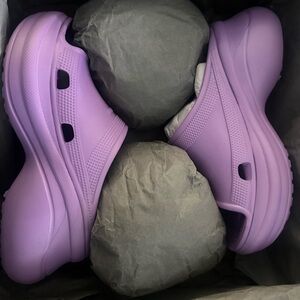 Balenciaga Lavender Pool Slide Crocs